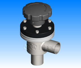 HTC 手動無氧銅角閥美有軟管閥門——真空連接件計