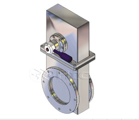 HTC 不銹鋼手動(dòng)ISO法蘭接口真空閘閥-真空連接件計(jì)