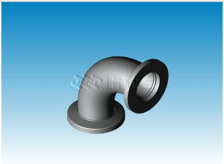 HTC KF16-KF50 KF法蘭 90度彎頭-真空連接件計